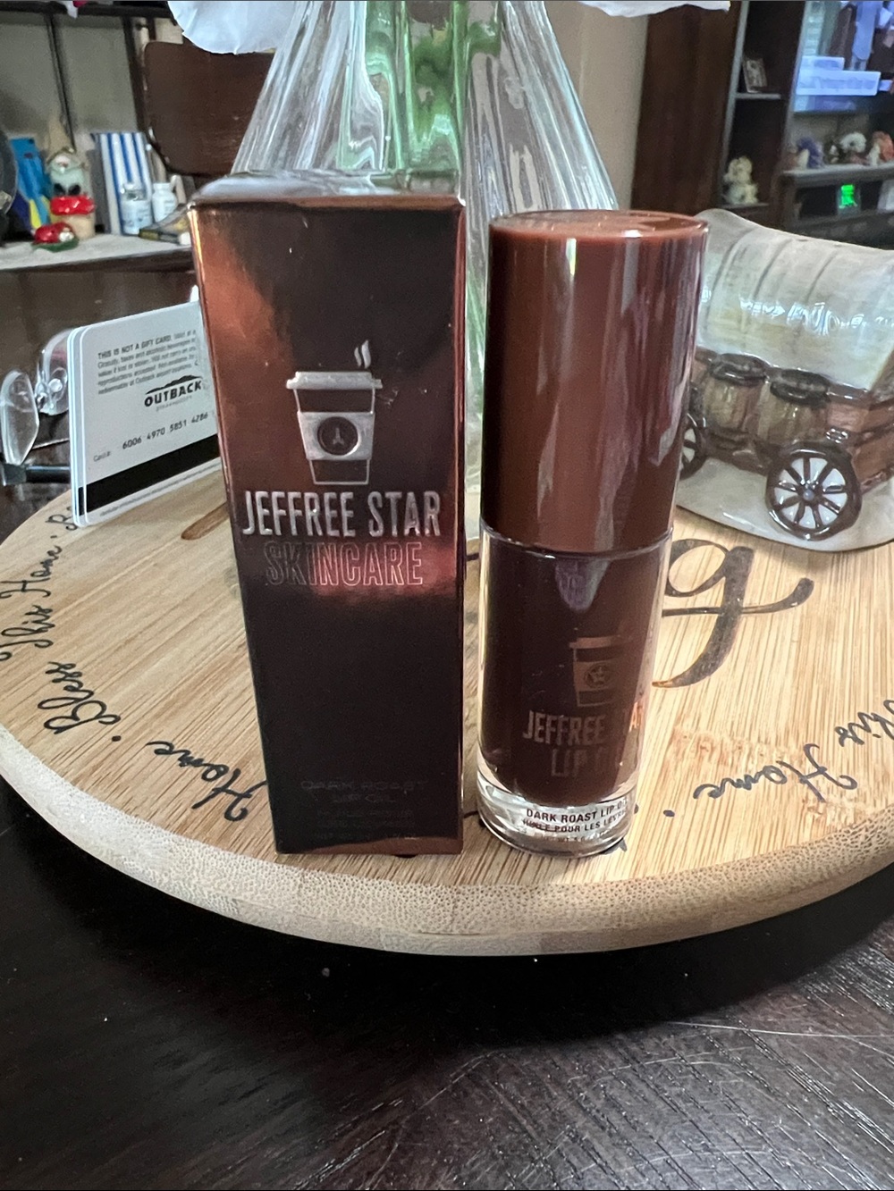 New Jeffree Star Dark Roast Lip Oil — Brown